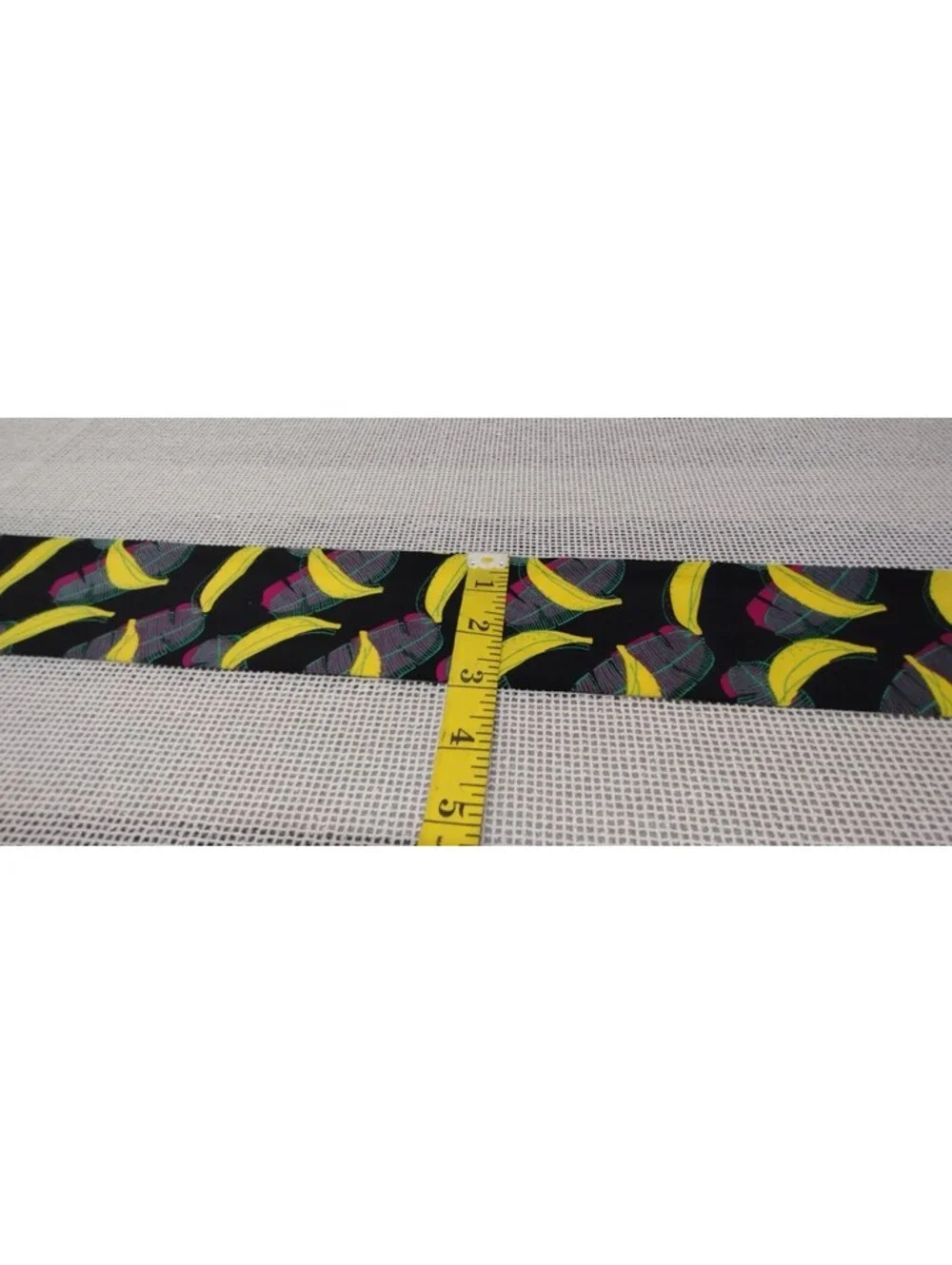 Stretch Cloth Jersey Sash Belt M/L Bananas Headband 3d Feathers POP ART BANANAS
